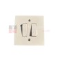 Vimar Mascot 06681 Deviatore e Pulsante con simbolo "Campanella", 250V, Avorio, MADE IN ITALY