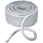 FAEG FG17025 Guaina spiralata Diametro 25 mm, Flessibile, PVC Grigio RAL 7035, Matassa 30 metri