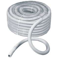 FAEG FG17025 Guaina spiralata Diametro 25 mm, Flessibile, PVC Grigio RAL 7035, Matassa 30 metri