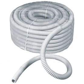 Arnocanali GS20 Guaina spiralata Diametro 20 mm, Flessibile, PVC Grigio RAL 7035, Matassa 30 metri
