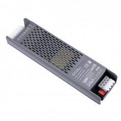 MKC 530137073 Trasformatore 12/24V 150W con selezione automatica, Slim, Realizzato in Acciaio, Morsetti a molla