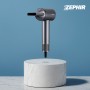 Zephir ZHB4002 Asciugacapelli ultrasonico con Display, Ionizzatore, Becco e diffusore magnetici, Motore Brushless, 1800W