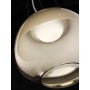 Sospensione Vistosi Mirage SP con vetro soffiato Bianco e Trasparente, Sistema LED Integrato 19,5W, Luce Calda, MADE IN ITALY