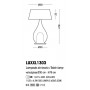 Lume Cangini&Tucci LUXXL1303 con vetro di murano trasparente e paralume|E27|MADE IN ITALY|Coppolav.it: Lume da tavolo