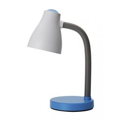 Lampada da scrivania bianca e arancione ideale per camera di bambini e ragazzi Perenz 6036C, Plastica resistente, 1 E27, IP20