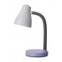 Lampada da scrivania bianca e viola ideale per camera di bambini e ragazzi Perenz 6036VI, Plastica resistente, 1 E27, IP20