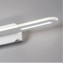 Lampada da parete Cattaneo Tratto 754/30A Bianca, Sistema LED 15W, Luce calda, 1500 Lumen, Struttura in metallo, MADE IN ITALY