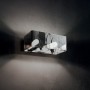 Applique parete Ideal lux Box AP2 cromo, 2 lampadine G9, vetro rifinito in cromo, base cromata|Coppolav.it: Applique