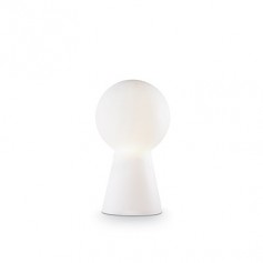 Lume con vetro soffiato bianco Ideal Lux Birillo TL1 Small