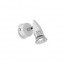 Faretto spot da parete orientabile Ideal Lux Alfa AP1 Bianco, 1 GU10, Struttura in metallo, Moderno