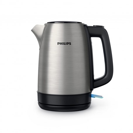 Bollitore in acciaio Inox Philips HD9350/90, 2200W, 1,7 L, Compatto ed Elegante Per un Uso Affidabile e Duraturo