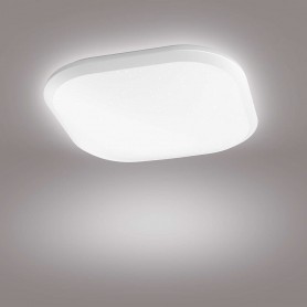 Plafoniera LED dimmerabile quadrata 18W Philips Cavanal, Luce naturale 4000K, 1600 Lumen, 30x30, Bianca