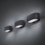 Lampada da parete Ideal Lux Andromeda AP1 Antracite, 1 E27, Struttura in alluminio pressofuso, IP55, Diffusori in vetro, Esterno