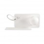 Lampada da parete con mensola verso sinistra Ideal Lux BOOK1AP2, Bianca, 1 G9 + LED 3W, Presa USB, Braccio flessibile gommato
