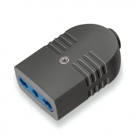 Presa bipasso 10-16A Scame 104.4013/N Volante, 2P+T, Nera, Realizzata in tecnopolimero, MADE IN ITALY, IMQ: Coppolav.it