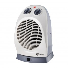 Zephir ZTRM1 Termoventilatore con termostato regolabile, 2 Potenze  1000W-2000W, Funzione Ventilazione, Maniglia, Bianco