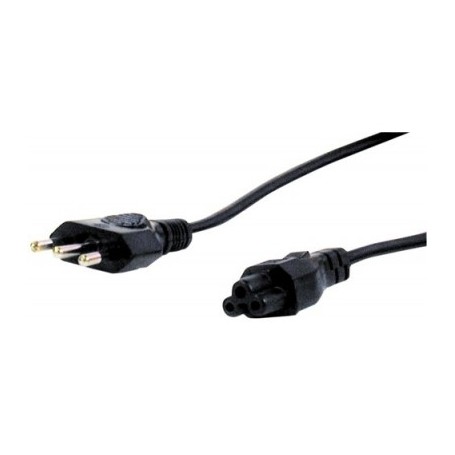 Cavetto di alimentazione per PC e Notebook 3 Poli 10A con presa IEC C5 Melchioni 149000288, Lungo 2 metri, Nero: Coppolav.it