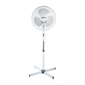 Termozeta TZWZ01N Ventilatore Piantana Diametro 40 cm, Oscillante, 40W, 3 pale, Altezza regolabile 120 cm, 3 Velocita