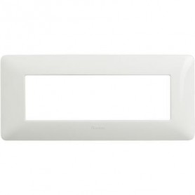 Placca Bianca 6 posti Bticino Matix AM4806BBN, 6 Moduli, Tecnopolimero, Serie Civili, MADE IN ITALY: Coppolav.it