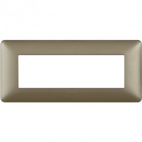 Placca Titanium 6 posti Bticino Matix AM4806MTA, 6 Moduli, Titanio, Tecnopolimero, Serie Civili, MADE IN ITALY: Coppolav.it