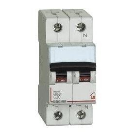 Interruttore magnetotermico 20A Bticino FC810NC20, 2 Moduli, 1P+N, Curva C: Coppolav.it