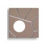 Plafoniera/Applique quadrata Cattaneo Street System 873/20PA in metallo verniciato color Sabbia, 1 GX53 LED 9W