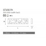 Plafoniera Cattaneo Street System 873/80PA Bianca, 4 GX53, Struttura in metallo rettangolare, MADE IN ITALY, IP20, Moderna
