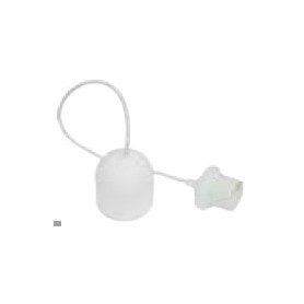 Kit sospensione composto da pendel bianco con portalampada E27 filettato e 80 cm di cavo FAEG FG24142: Coppolav.it