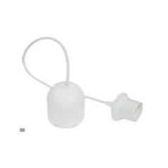 Kit sospensione composto da pendel bianco con portalampada E27 filettato e 80 cm di cavo FAEG FG24142