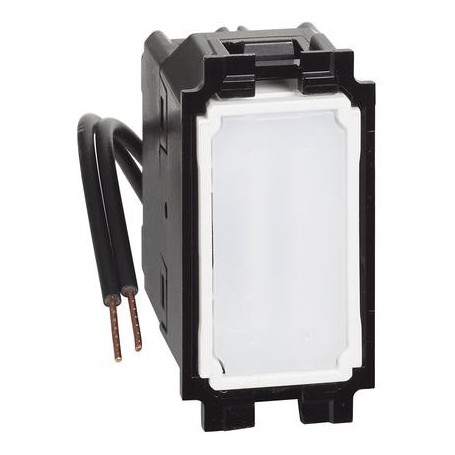 Invertitore Bticino Living Now K4004L, Illuminato da LED Bianco, Senza Cover, 250V AC, 1 Modulo, 16AX, MADE IN ITALY, IMQ