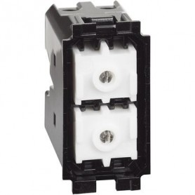 Pulsante Doppio Bticino Living Now K4036, Senza Cover, 250V, 1 Modulo, 10A, Non interbloccato, Non Illuminabile, MADE IN ITALY