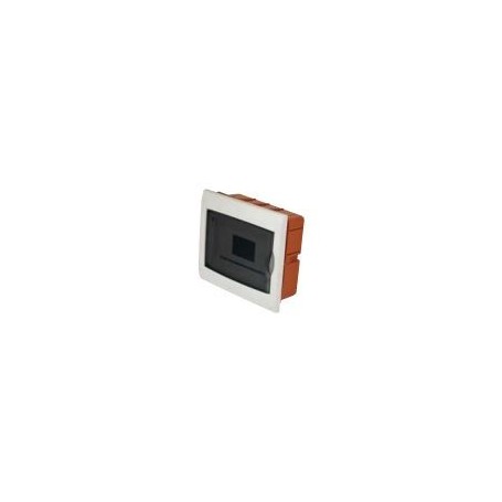 Centralino da Incasso 8 Moduli DIN con sportello fume trasparente in policarbonato FAEG FG14308, Bianco, Tecnopolimero