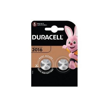 Duracell DL2016 Batterie al litio Specialistiche 2016 3V, Batteria a moneta, Lunga durata per uso quotidiano