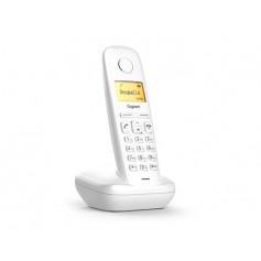 Gigaset A170 Bianco Telefono cordless con display illuminato e batteria a lunga durata, Rubrica a 50 contatti, MADE IN GERMANY