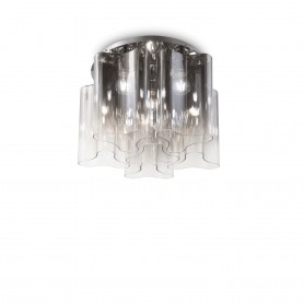 Sospensione a fascia con vetro bianco soffiato Ideal Lux Glory SP3 , diametro 40 cm, 3 E27