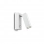 Spot tecnico orientabile Ideal Lux Page AP1 Bianco, Interruttore su base, Sistema LED Integrato 3W, Luce calda, 210 Lumen