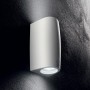 Lampada da parete per esterno Ideal Lux Keope AP2 Bianca, Bi-emissione, 2 GU10, Struttura in resina, IP55, MADE IN ITALY