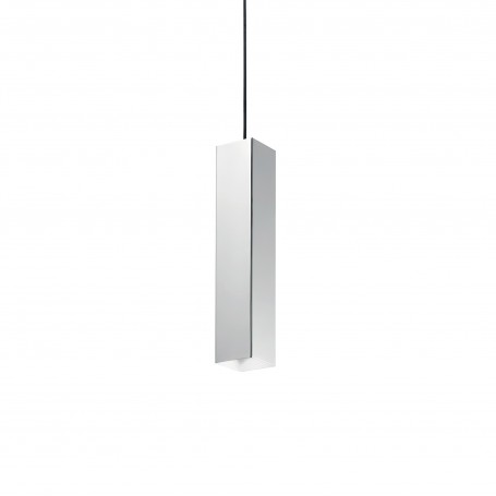Sospensione Ideal Lux Sky SP1 Cromo Lucido, 1 GU10, Struttura e rosone in metallo, Moderna, Ideale per snack e tavoli