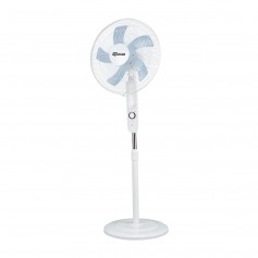 Ventilatore a piantana con telecomando e timer Termozeta TZAZ02 , 5 pale, Altezza regolabile 125 cm, Timer 7.5 ore, 50W