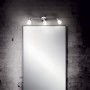 Plafoniera Applique Ideal Lux Snake AP3 Cromo lucido con 3 spot orientabili, Diffusori in vetro, 3 E14, Ideale per specchi, IP20