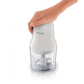 Philips HR1393 Tritatutto con lame in acciaio Inox e recipiente da 0,7L, 450W, Lavabile in lavastoviglie