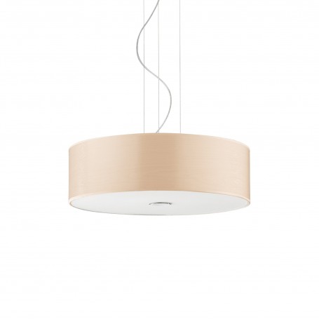 Sospensione a fascia con vetro bianco soffiato Ideal Lux Glory SP3 , diametro 40 cm, 3 E27