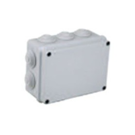 FAEG FG13405 Scatola stagna di derivazione con passacavi da parete IP55, 150 mm x 110 mm, Doppio isolamento, Grigio Chiaro