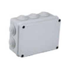 FAEG FG13405 Scatola stagna di derivazione con passacavi da parete IP55, 150 mm x 110 mm, Doppio isolamento, Grigio Chiaro