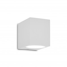 Lampada da parete per esterni Ideal Lux UP AP1 Bianco, 1 G9, Struttura in alluminio, Diffusore in vetro trasparente, IP44