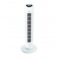 Ventilatore a torre con telecomando e timer Termozeta TZAZ07N , 3 Velocità, 79 cm di altezza, Timer 7.5 ore, Oscillazione, 45W