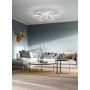 Lume con paralume plissettato e base cromata Ideal Lux Eternity TL1 Big, E27