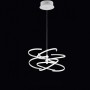 Sospensione moderna LED Bianca Perenz 6396 BLC, Sistema LED 70W, Luce calda, 5600 Lumen, 3000K, Luminosa, IP20: Coppolav.it