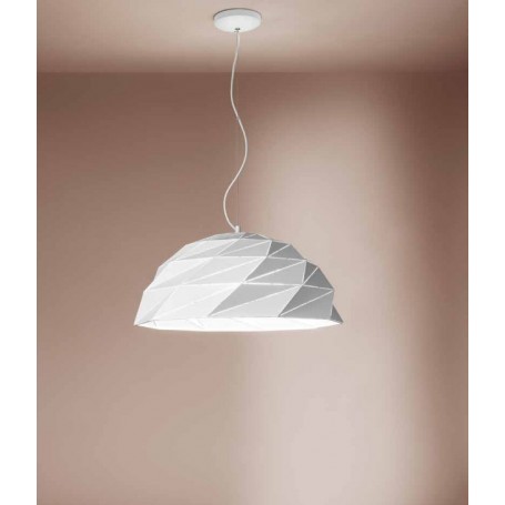 Lume con paralume plissettato e base cromata Ideal Lux Eternity TL1 Big, E27