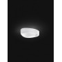 Plafoniera moderna Bianca a forma di sasso irregolare Perenz 6472, 3 E27, Struttura in vetro, Luminosa, IP20: Coppolav.it